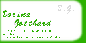 dorina gotthard business card